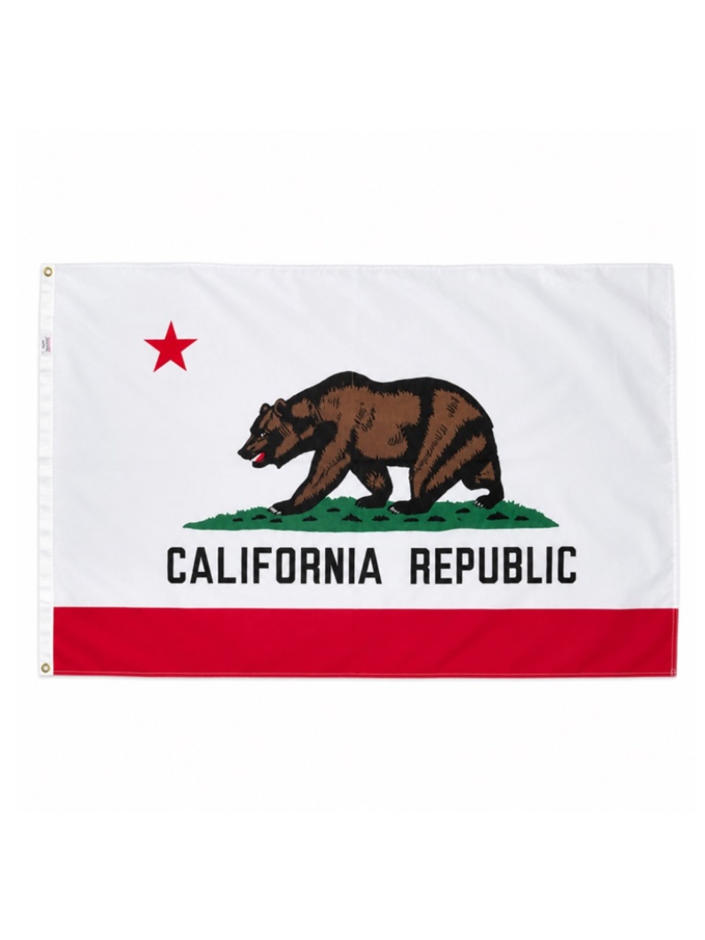 California Republic Flag 3x5 ft | 36.5” x 60” | Bear Flag Decorative Flag